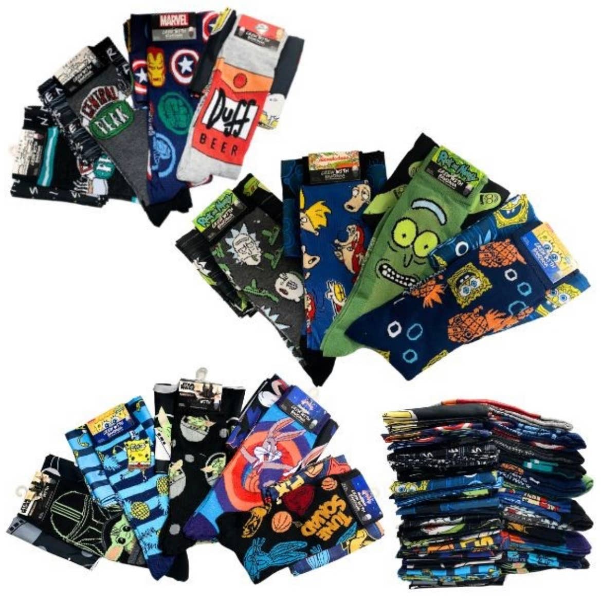 Assorted Socks + Bandana Combo Pack