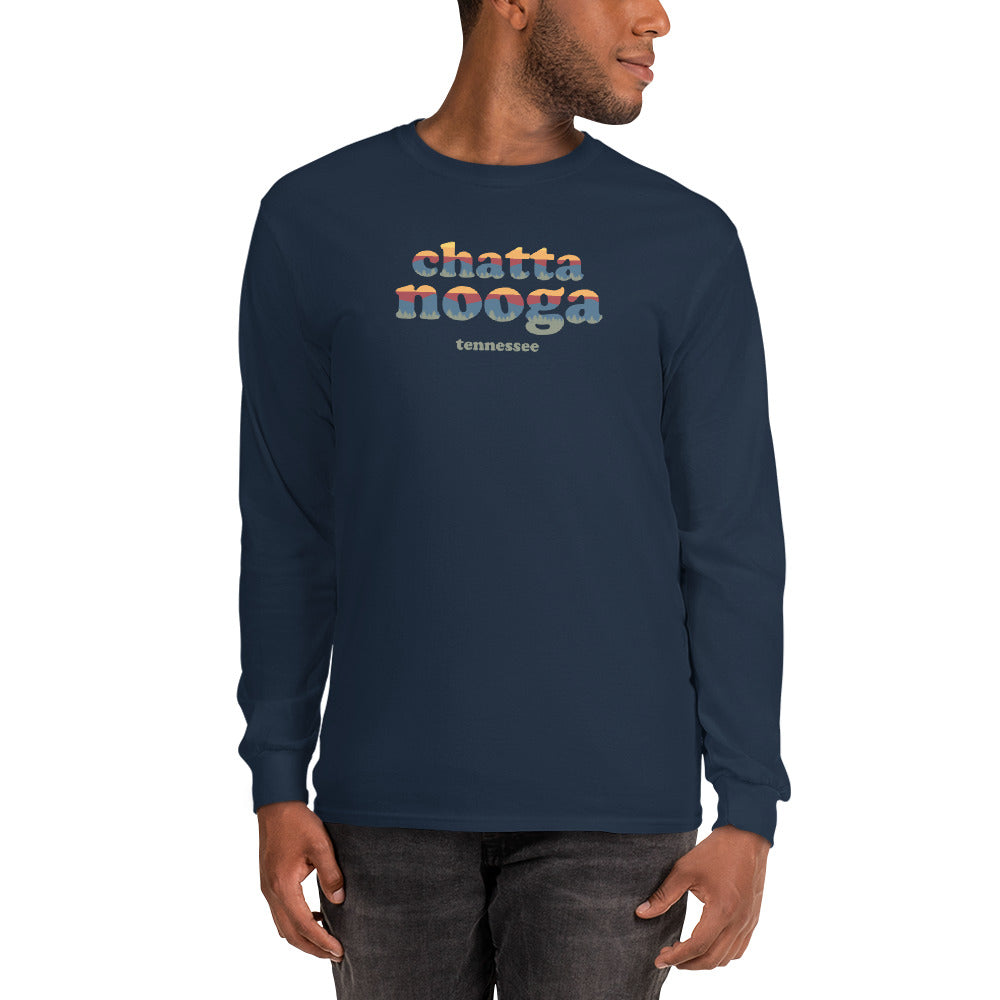 Chattanooga Retro Sunset Unisex Long Sleeve T-Shirt