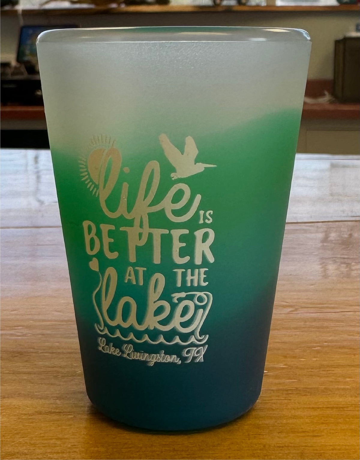 Life is Better at the Lake - Lake Livingston, TX Silipint 1.5 oz. Shot Glass