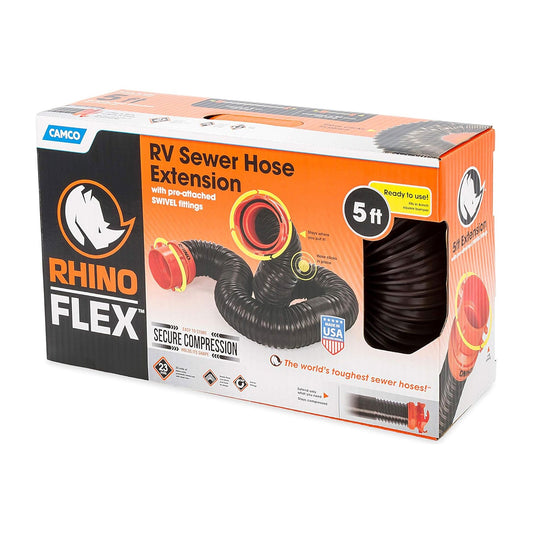 Camco Rhinoflex Sewer Extension 5'
