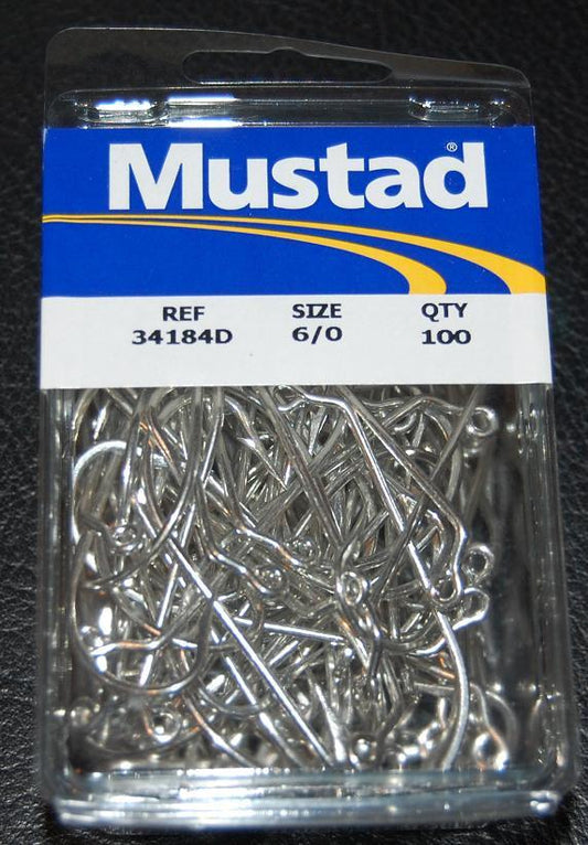 #6/0 Mustad Treble Hooks