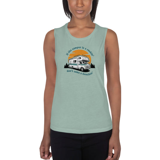 If the Camper is a Rockin'... Ozarks Landing RV Lake Ozark, MO Ladies’ Yoga Tank