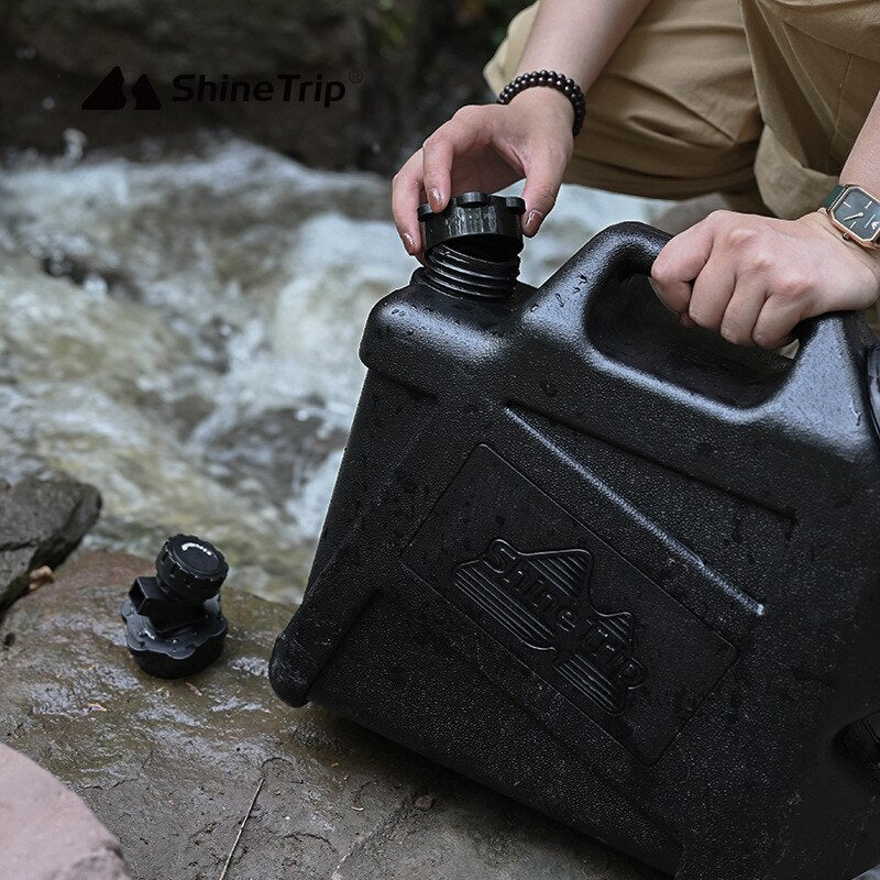 Shine Trip 10L Water Storage Containers with Faucet BPA-Free Portable Large Water Bucket Jug Tank for Camping Outdoor Hiking